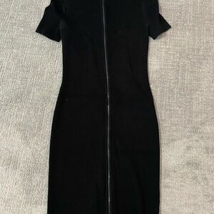 Michael Kors Black short Sleeve Bodycon Dress-Medium